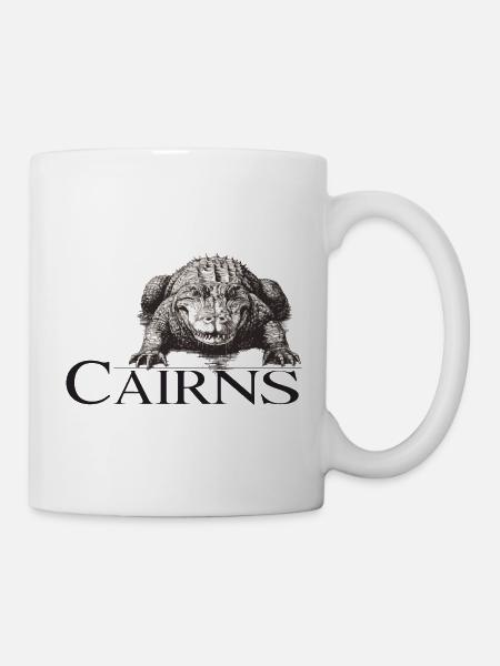 Cairns Aligator - Tasse - Weiß