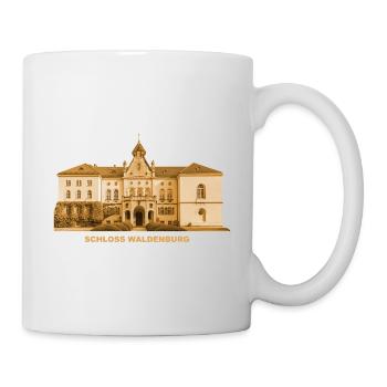 Château de Waldenburg Saxe Ville de poterie de Zwickau - Mug blanc - blanc - Droite