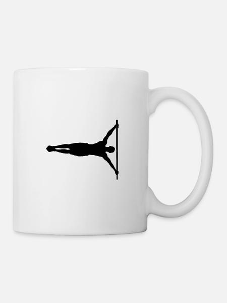 Humanflag calisthenics - Tasse - Weiß