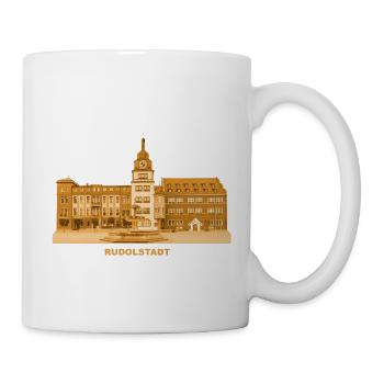 Rudolstadt Rathaus Saale Thüringen - Tasse - Weiß - Rechts