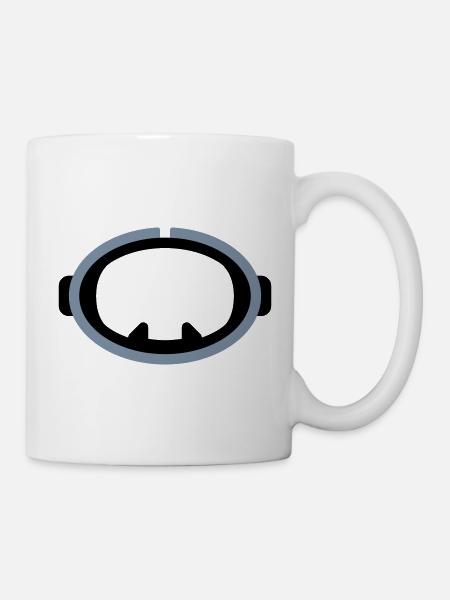 Retro Diving Logo - Mug blanc - blanc