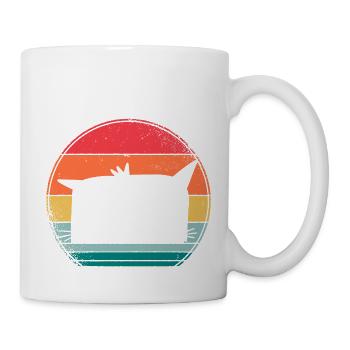 Meilleure chemise de chat jamais grincheux chat en détresse - Mug blanc - blanc - Droite
