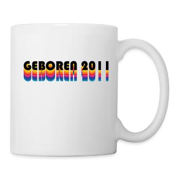 Geboren 2011 - Mug blanc - blanc - Droite