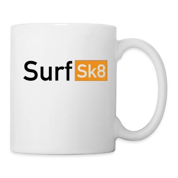 Surf Sk8 Hub Design - Tasse - Weiß - Rechts