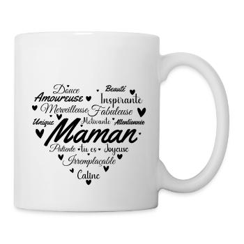 Fête des mères, maman célébration - Mug blanc - blanc - Droite