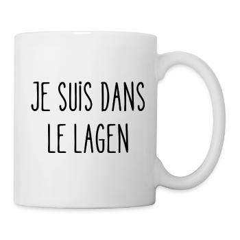 je suis dans le lagen - Mug blanc - blanc - Droite