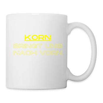 Korn bringt uns nach vorn! - Tasse - Weiß - Rechts