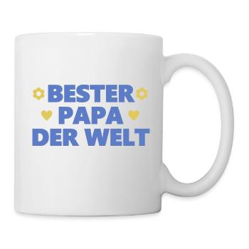 Bester Papa der Welt | Geschenk Vatertag 2025 - Tasse - Weiß - Rechts