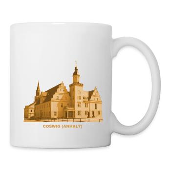 Coswig Anhalt Rathaus Sachsen-Anhalt Elbe - Tasse - Weiß - Rechts