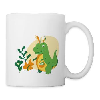 Osterhasen T-Rex - Tasse - Weiß - Rechts