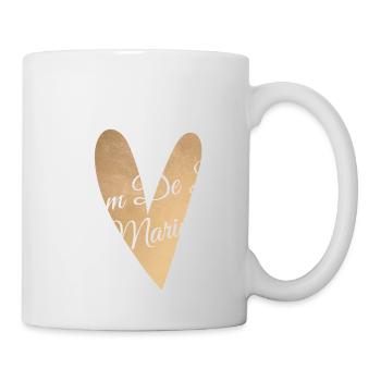 Team de la mariée coeur doré - Mug blanc - blanc - Droite