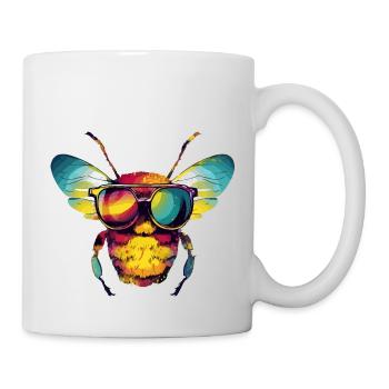 Zoe the bespectacled bee - Mug - white - Right