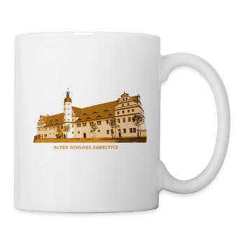 Zabeltitz Altes Schloss Barockgarten Sachsen - Tasse - Weiß - Rechts