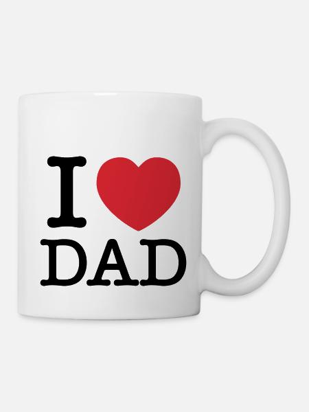 J’aime papa | Papa | J’aime papa - Mug blanc - blanc