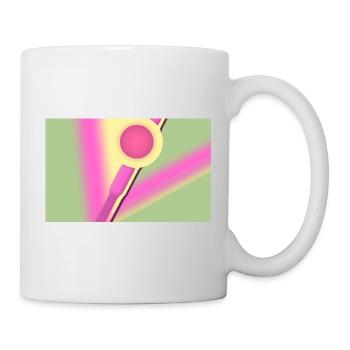 Linie & Kreise - Tasse - Weiß - Rechts