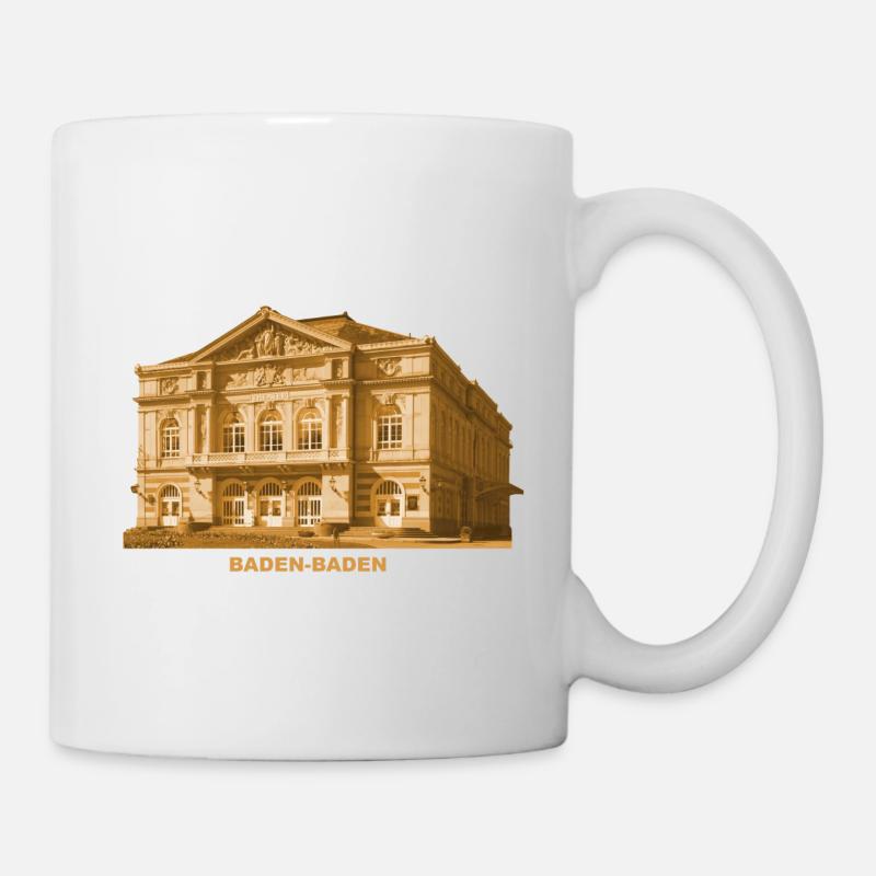 Baden Baden Theater Baden-Württemberg - Mug blanc - blanc