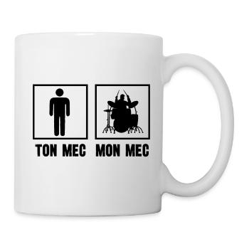 mec batteur - Mug blanc - blanc - Droite