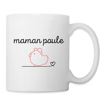 Maman poule - Mug blanc - blanc - Droite