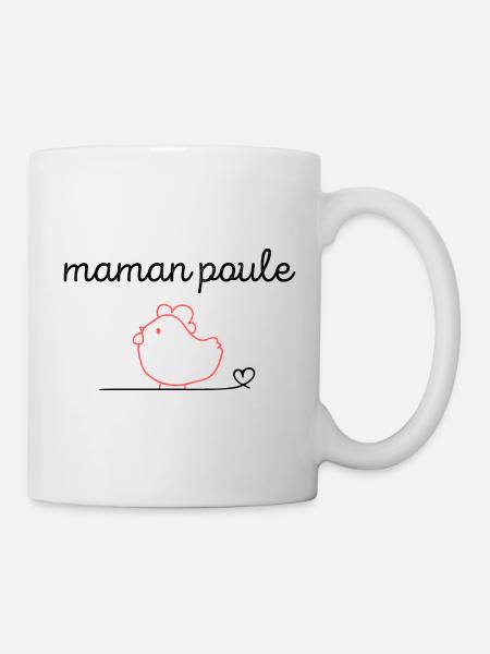 Maman poule - Mug blanc - blanc