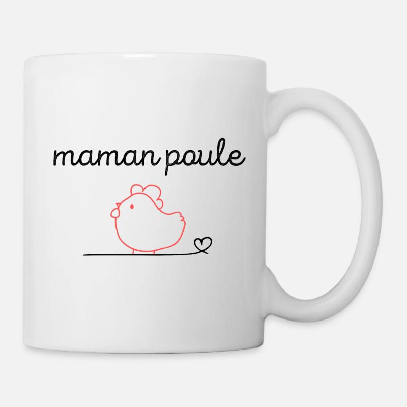Maman poule - Mug blanc - blanc