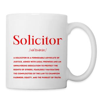 Rechtsanwalt Definition - Tasse - Weiß - Rechts