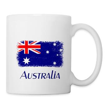 Australien, Flagge, Flag from Australia - Tasse - Weiß - Rechts