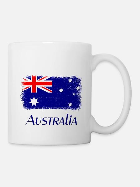 Australien, Flagge, Flag from Australia - Tasse - Weiß