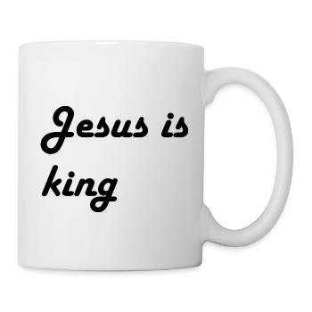 jesus is king - Mug blanc - blanc - Droite