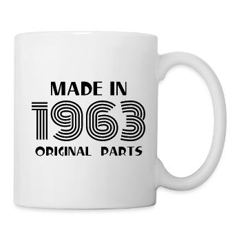 Fait 1963 anniversaire rétro - Mug blanc - blanc - Droite