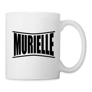 nom du t-shirt Murielle idée cadeau t-shirt - Mug blanc - blanc - Droite