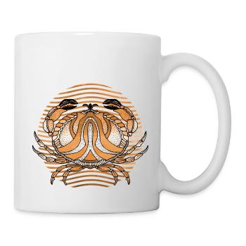 Krebs - Tasse - Weiß - Rechts
