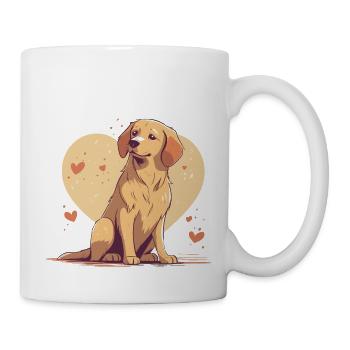 Liebe zu Hunden - Tasse - Weiß - Rechts