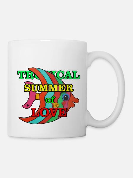 Barsch - Tasse - Weiß