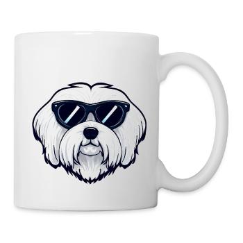 Chien maltais L’explorateur - Mug blanc - blanc - Droite