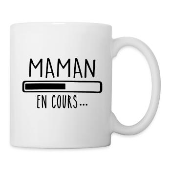 Cadeau Future Maman Chargement En Cours - Mug blanc - blanc - Droite