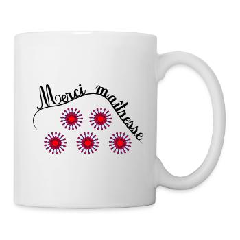 MAÎTRESSE. MERCI. MERCI MAÎTRESSE - Mug blanc - blanc - Droite