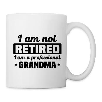 Ich bin eine professionelle Großmutter - Tasse - Weiß - Rechts