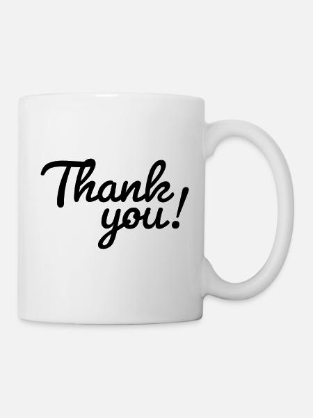 Thank you! - Tasse - Weiß