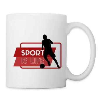 SPORT IS LIFE Cadeau Idée Cadeau Cadeau - Mug blanc - blanc - Droite