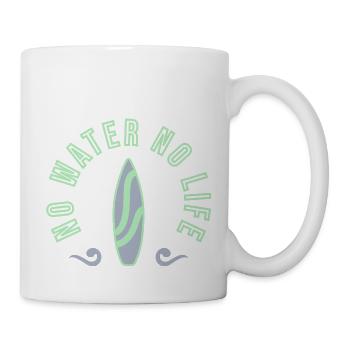 No Water No Life Surfing Waves Water Gift - Mug - white - Right