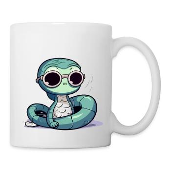 Oko die Schlange - Tasse - Weiß - Rechts