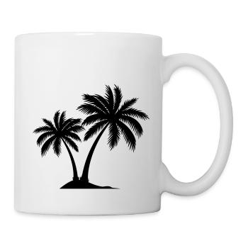 Palmiers - Mug blanc - blanc - Droite