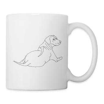 Rhodesian Ridgeback - Tasse - Weiß - Rechts