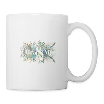 Mr. & Mrs. Eukalyptus personalisierbar - Tasse - Weiß - Rechts