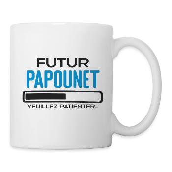 Futur Papounet Cadeau Fete des Peres Papa - Mug blanc - blanc - Droite