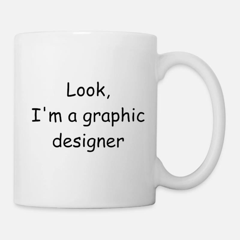 Look, I'm a graphic designer - Comic Sans Fanclub - Mug blanc - blanc