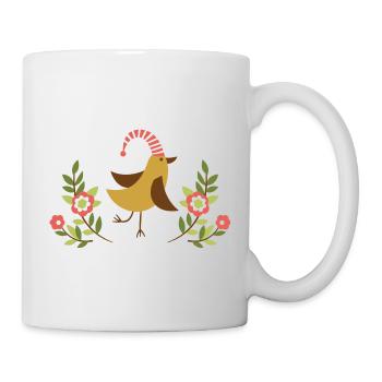 Vogel - Tasse - Weiß - Rechts