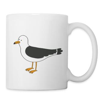 Möwe - Tasse - Weiß - Rechts