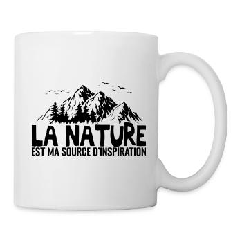 La nature est ma source d'inspiration - Mug blanc - blanc - Droite