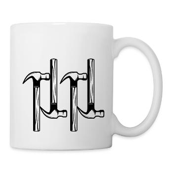 Handwerker Handyman Handwerk Werkzeug Baustelle - Tasse - Weiß - Rechts